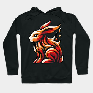 Fire Rabbit - Fire Animals Collection Hoodie